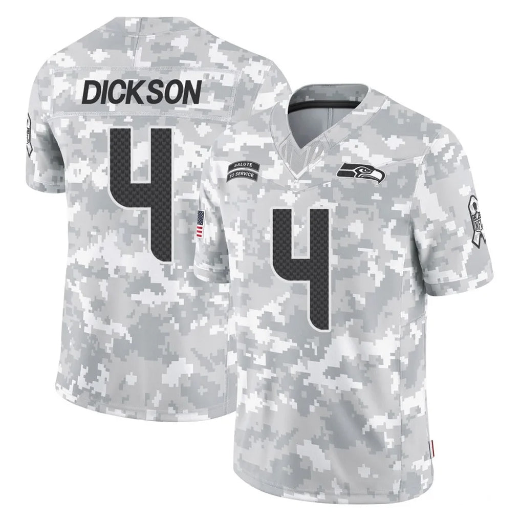 S.Seahawks #4 Michael Dickson Player Arctic Camo Limited Salute To Service Home Game BALCE Stitched Jerseys