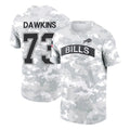 B.Bills #73 Dion Dawkins Player Arctic Camo Salute to Service T-Shirt Hoodies BALCE Stitched Jerseys