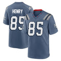 NE.Patriots #85 Hunter Henry Player Blue Rivalries Collection Home Game BALCE Stitched Jerseys