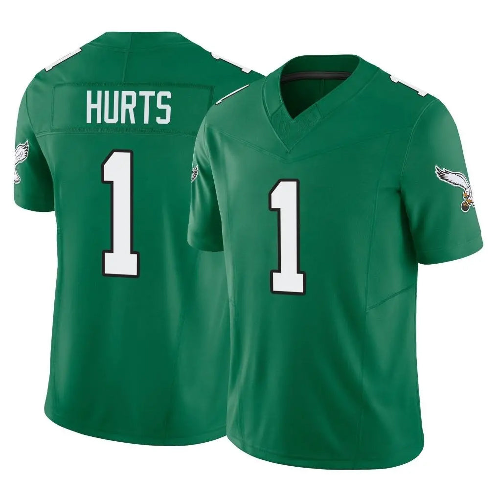 P.Eagles #1 Jalen Hurts Player Green Kelly Alternate Vapor F.U.S.E. Home Game BALCE Stitched Jerseys