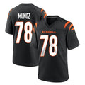 C.Bengals #78 Anthony Munoz Player Black Home Game BALCE Stitched Jerseys