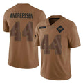B.Bills #44 Joe Andreessen Player Brown Salute To Service Limited BALCE Stitched Jerseys