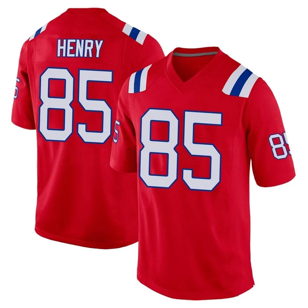 NE.Patriots #85 Hunter Henry Player Red Home Game BALCE Stitched Jerseys