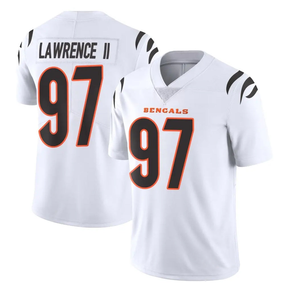 C.Bengals #97 Dexter Lawrence II Player White Vapor Untouchable Limited Home Game BALCE Stitched Jerseys