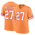 TB.Buccaneers #27 Zyon McCollum Player Orange Throwback Home Game BALCE Stitched Jerseys