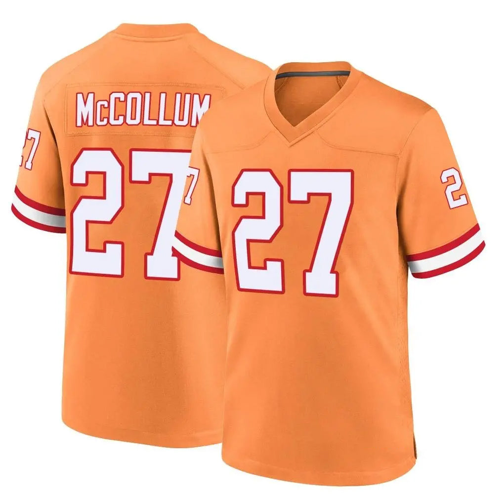 TB.Buccaneers #27 Zyon McCollum Player Orange Throwback Home Game BALCE Stitched Jerseys