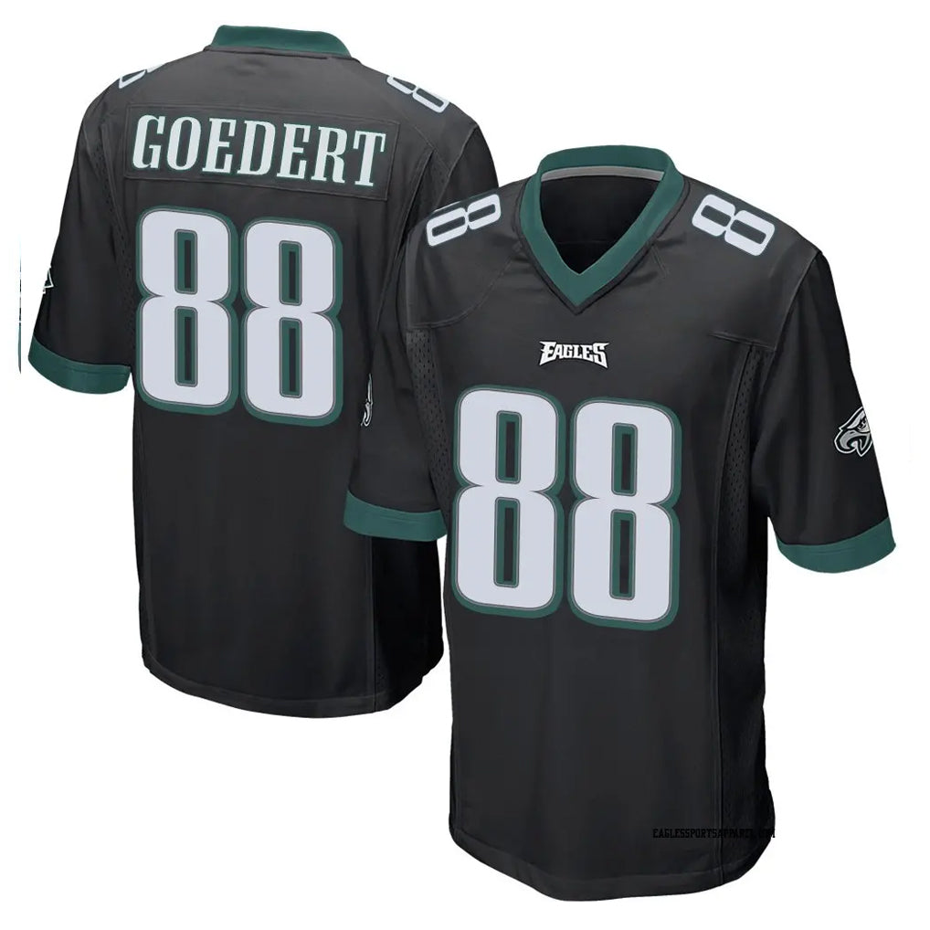 P.Eagles #88 Dallas Goedert Player Black Home Game BALCE Stitched Jerseys