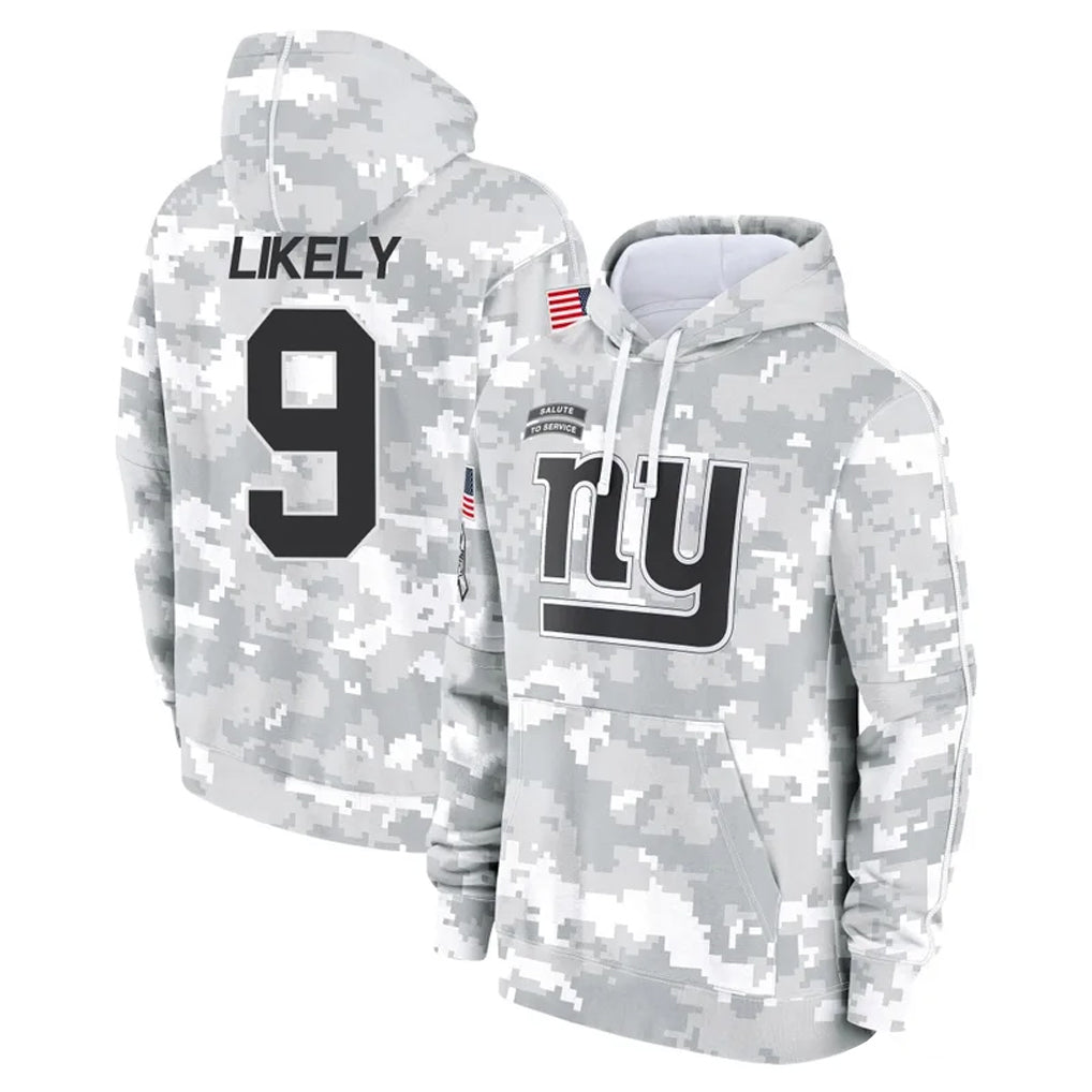 NY.Giants #9 Lsaiah Likely Player Arctic Camo Salute to Service Pullover Hoodies Limited Game BALCE Stitched Jerseys