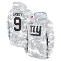 NY.Giants #9 Lsaiah Likely Player Arctic Camo Salute to Service Pullover Hoodies Limited Game BALCE Stitched Jerseys