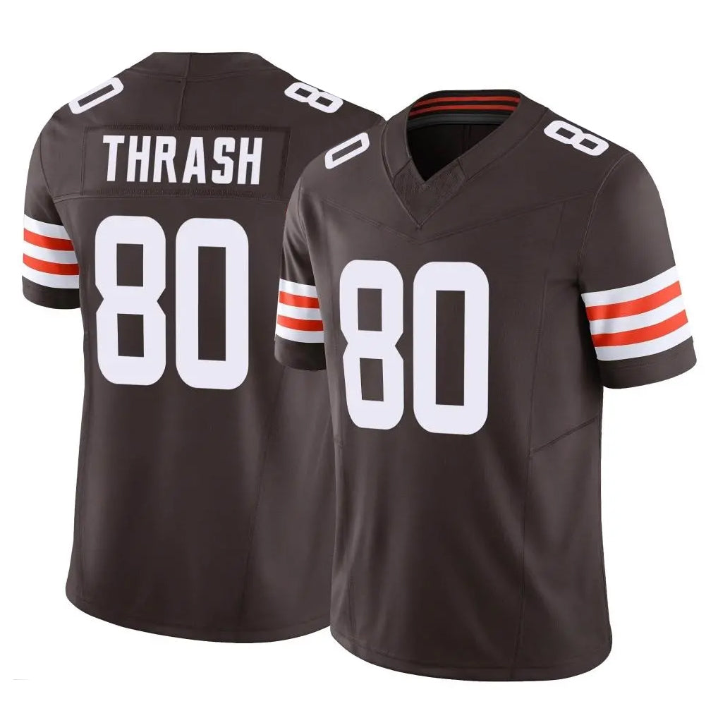 C.Browns #80 Jamari Thrash Player Brown Vapor F.U.S.E. Limited Home Game BALCE Stitched Jerseys