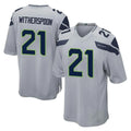 S.Seahawks #21 Devon Witherspoon Player Gray Home Game BALCE Stitched Jerseys