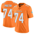 M.Dolphins #74 Kadyn Proctor Player Orange Limited Home Game BALCE Stitched Jerseys