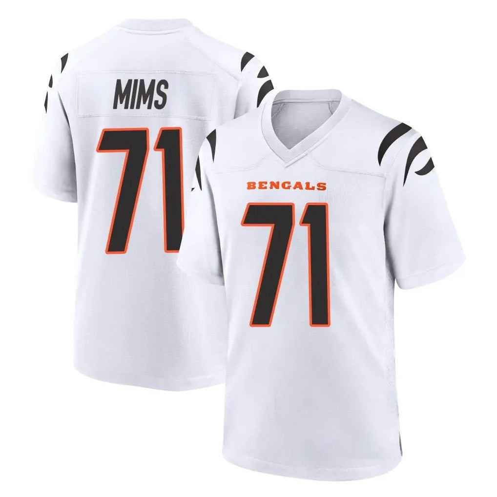 C.Bengals #71 Amarius Mims Player White Home Game BALCE Stitched Jerseys