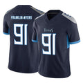 T.Titans #91 John Franklin-Myers Player Navy Limited Vapor F.U.S.E. Home Game BALCE Stitched Jerseys