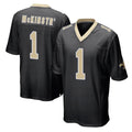 NO.Saints #1 Kool-Aid McKinstry Player Black Home Game BALCE Stitched Jerseys