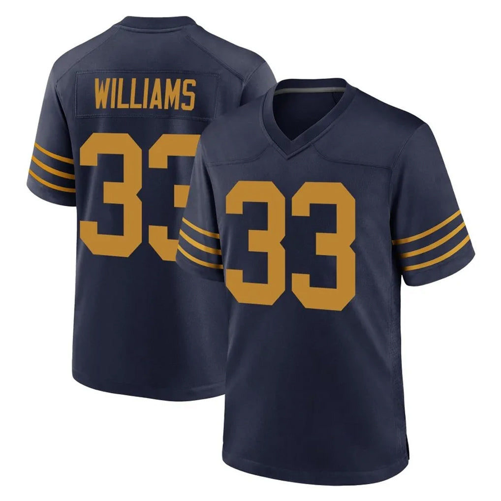 GB.Packers #33 Evan Williams Player Navy The 1923 Classic Home Game BALCE Stitched Jerseys