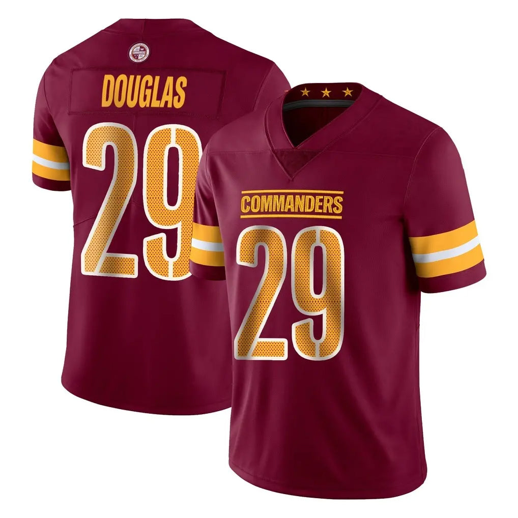 W.Commanders #29 Rasul Douglas Player Burgundy Limited Vapor Home Game BALCE Stitched Jerseys