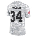 B.Bills #34 Thurman Thomas Player Arctic Camo Salute to Service Limited BALCE Stitched Jerseys