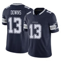 D.Cowboys #13 Caleb Downs Player Navy Limited Vapor F.U.S.E. Home Game BALCE Stitched Jerseys