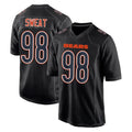 C.Bears #98 Montez Sweat Player Carbon Black Fashion Game BALCE Stitched Jerseys