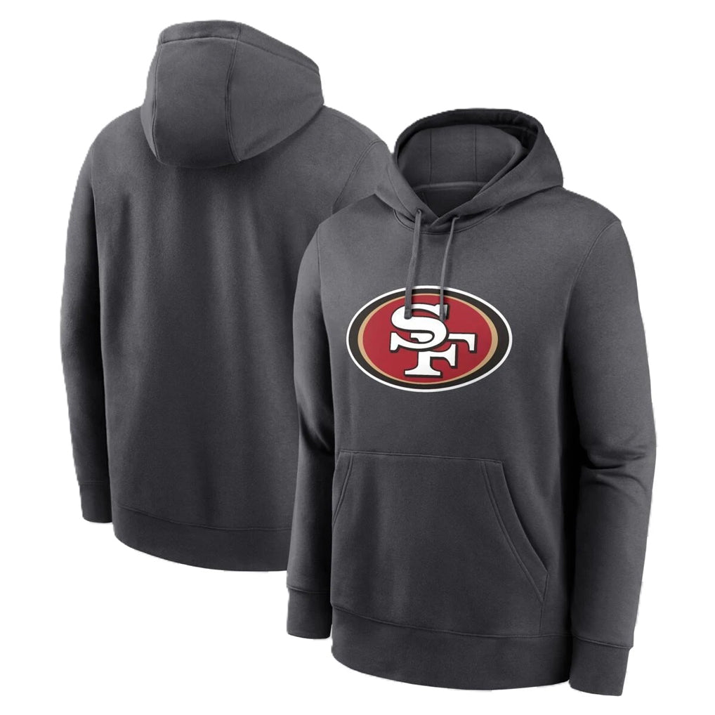 SF.49ers ## 49ers Blank Player Gray Pullover Hoodies Home Game BALCE Stitched Jerseys
