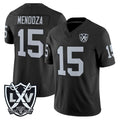 LV.Raiders #15 Fernando Mendoza Player Black 2026 Vapor Limited Home Game BALCE Stitched Jerseys