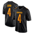 W.Commanders #4 Frankie Luvu Player Black Carbon Fashion Home Game BALCE Stitched Jerseys