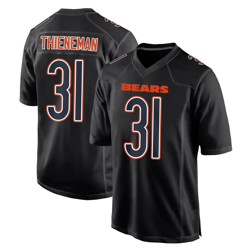 C.Bears #31 Dillon Thieneman Player Carbon Black Fashion Game BALCE Stitched Jerseys