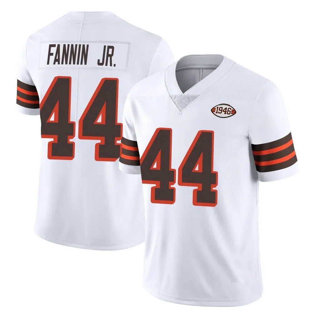 C.Browns #44 Harold Fannin Jr. Player White Limited  Vapor 1946 Collection Alternate Game BALCE Stitched Jerseys