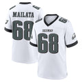 P.Eagles #68 Jordan Mailata Player White Game Home BALCE Stitched Jerseys