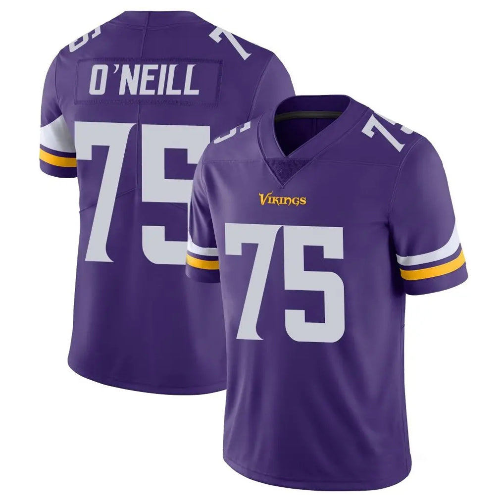 M.Vikings #75 Brian O'Neill Player Purple Limited Vapor Untouchable Home Game BALCE Stitched Jerseys