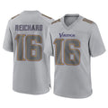 M.Vikings #16 Will Reichard Player Gray Atmosphere Fashion Home Game BALCE Stitched Jerseys