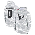 H.Texans #0 Azeez Al-Shaair Player Arctic Camo Salute to Service Hoodies Limited Game BALCE Stitched Jerseys