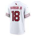 A.Cardinals #18 Marvin Harrison Jr. Player White Game Road BALCE Stitched Jerseys