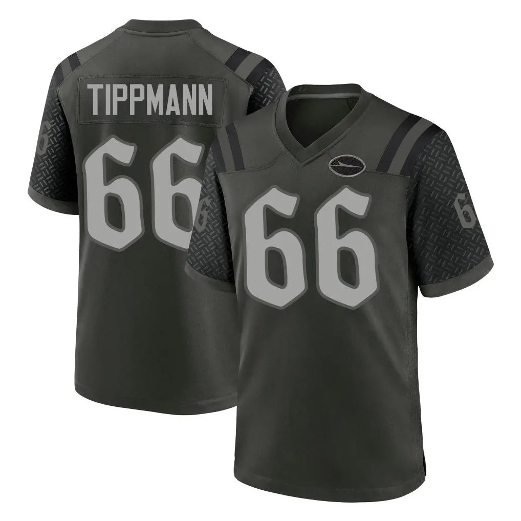 NY.Jets #66 Joe Tippmann Player Green 2025 Rivalries Collection Home Game BALCE Stitched Jerseys