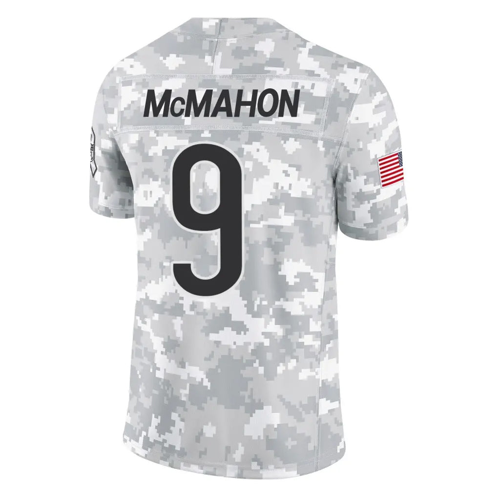 C.Bears #9 Jim McMahon Player Arctic Camo Salute to Service Limited BALCE Stitched Jerseys