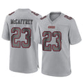 SF.49ers #23 Christian McCaffrey Player Gray Atmosphere Fashion Home Game BALCE Stitched Jerseys