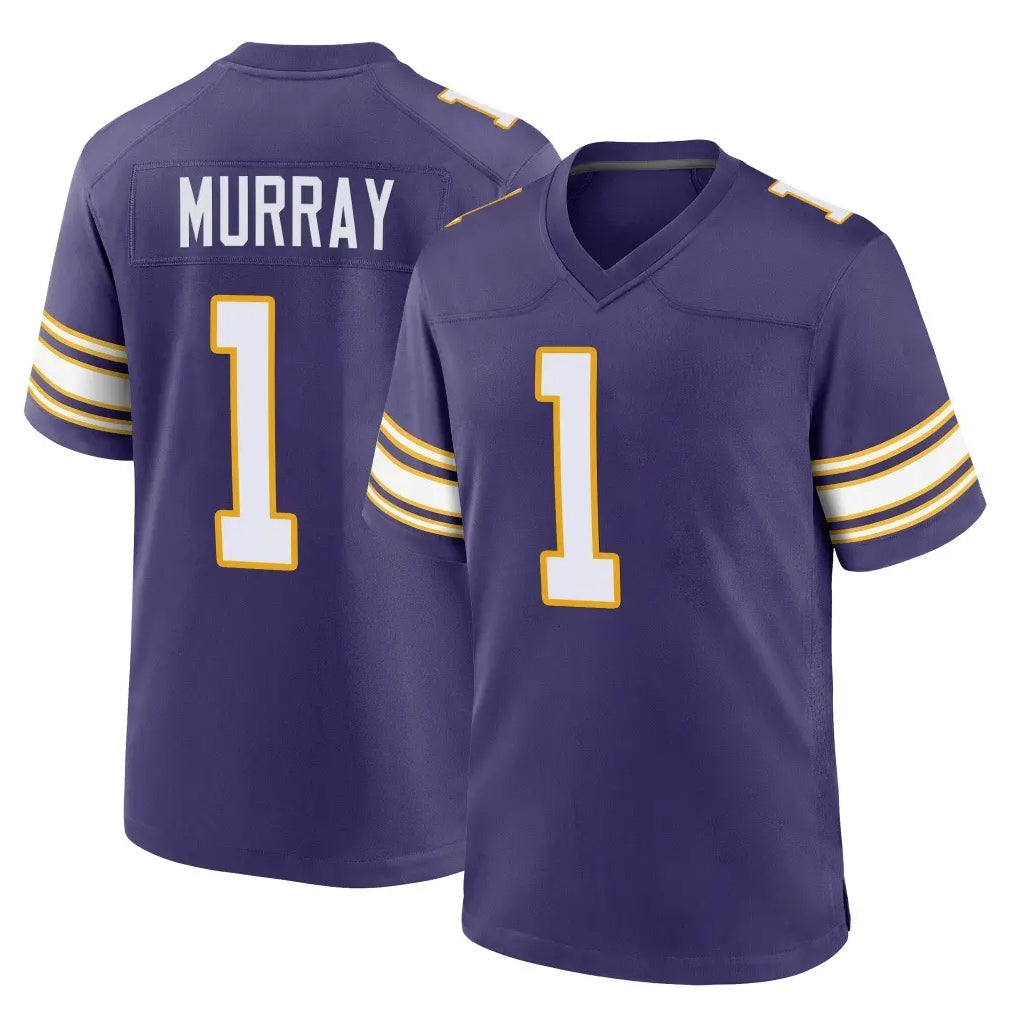 M.Vikings #1 Kyler Murray Player Purple Classic Home Game BALCE Stitched Jerseys