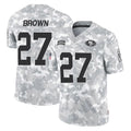 SF.49ers #27 Ji'Ayir Brown Player Arctic Camo Limited Salute To Service Home Game BALCE Stitched Jerseys