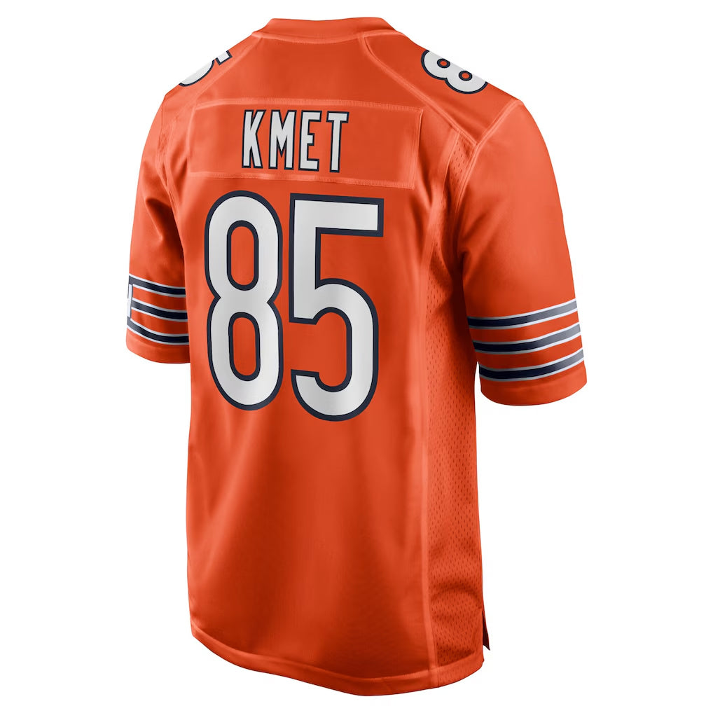 C.Bears #85 Cole Kmet Player Orange Home Game BALCE Stitched Jerseys