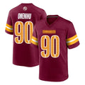 W.Commanders #90 Charles Omenihu Player Burgundy Home Game BALCE Stitched Jerseys