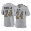 P.Steelers #24 Joey Porter Jr. Player Gray Atmosphere Fashion Home Game BALCE Stitched Jerseys