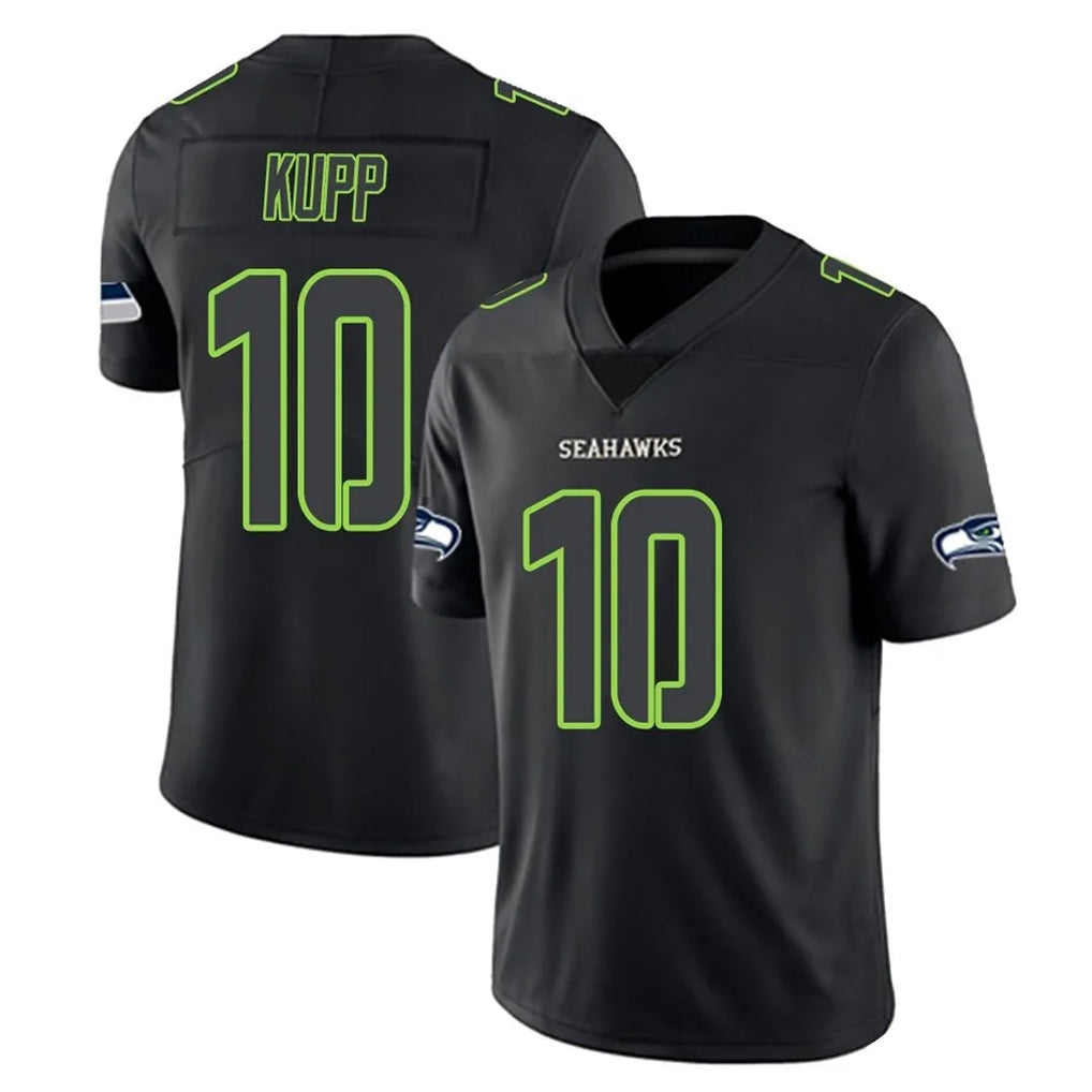 S.Seahawks #10 Cooper Kupp Player Black Impact Limited Home Game BALCE Stitched Jerseys
