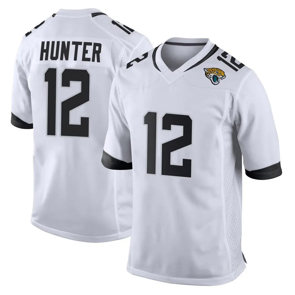 J.Jaguars #12 Travis Hunter Player White Home Game BALCE Stitched Jerseys