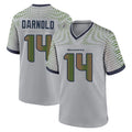 S.Seahawks #14 Sam Darnold Player Grey 2025 Rivalries Collection Home Game BALCE Stitched Jerseys