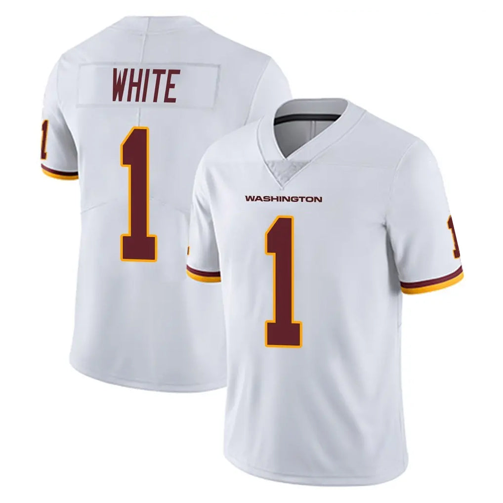 W.Commanders #1 Rachaad White Player White Limited Vapor Untouchable Home Game BALCE Stitched Jerseys