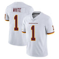 W.Commanders #1 Rachaad White Player White Limited Vapor Untouchable Home Game BALCE Stitched Jerseys