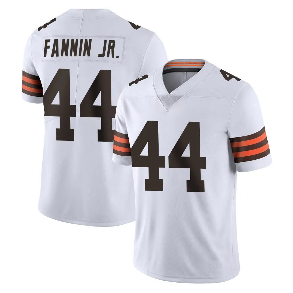 C.Browns #44 Harold Fannin Jr. Player White Vapor Untouchable Limited Home Game BALCE Stitched Jerseys