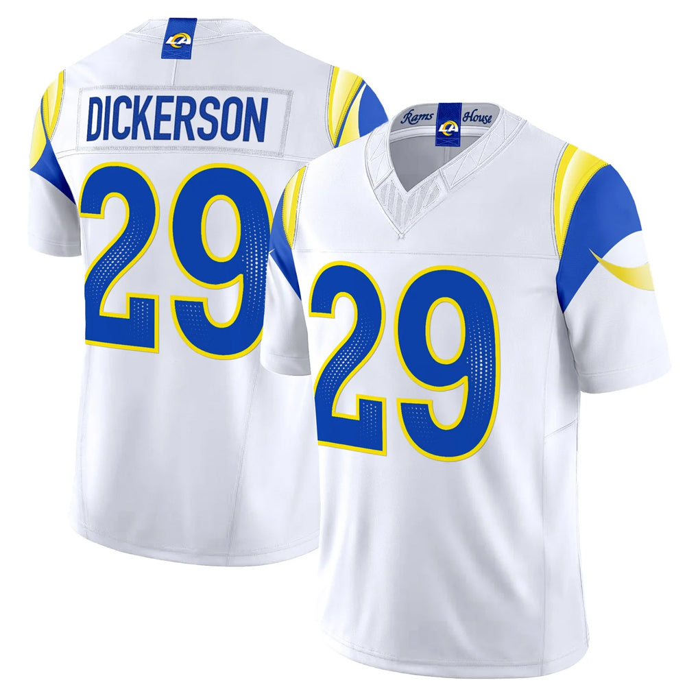 LA.Rams #29 Eric Dickerson Player White Rivalries Vapor Limited Home Game BALCE Stitched Jerseys