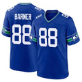 S.Seahawks #88 AJ Barner Player Royal Throwback Home Game BALCE Stitched Jerseys
